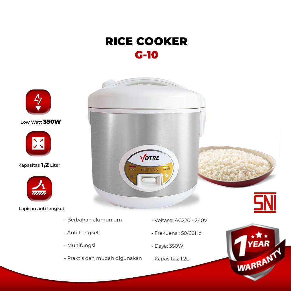 Advance Digitals Rice Cooker Digitals G10 1.2 L 1 element I Garansi Resmi 1 Tahun