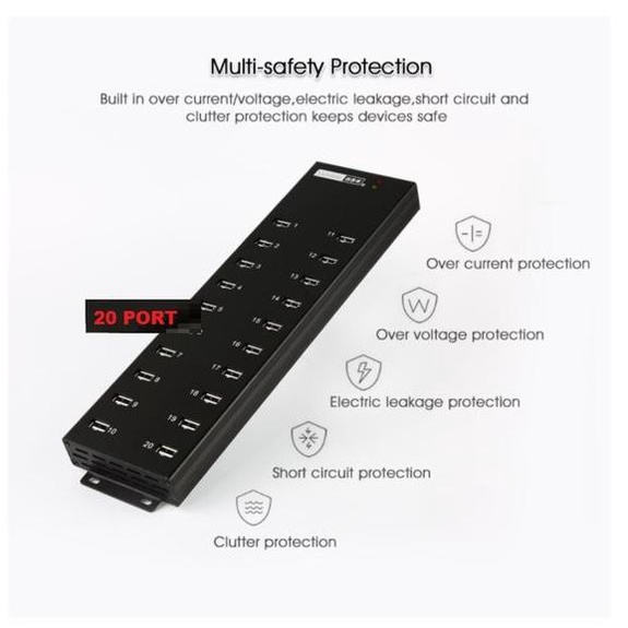 Murah Industrial Usb Hub 20 Port Sipolar A805 Salfisyagresyana