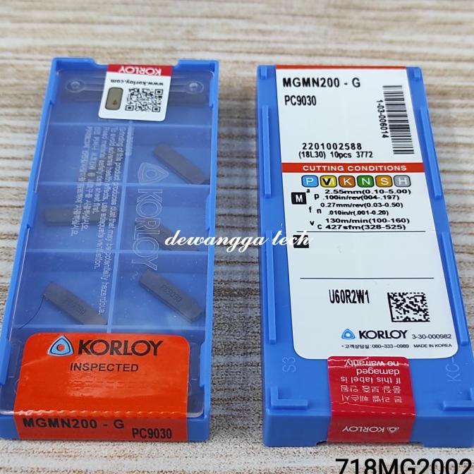 

MGMN200 insert potong MGMN 200 mata pisau pahat bubut groove MGEHR 2mm dewang44 dijamin