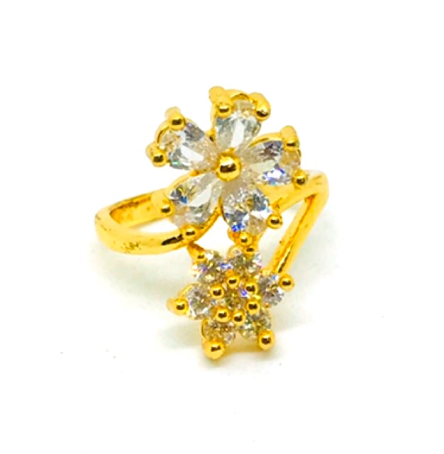 Cincin wanita //cincin replika berlian //cincin permata //cincin lapis emas //perhiasan