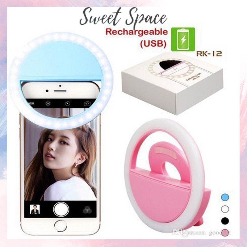 LAMPU RING SELFIE LED HANDPHONE [SWEETSPACE]