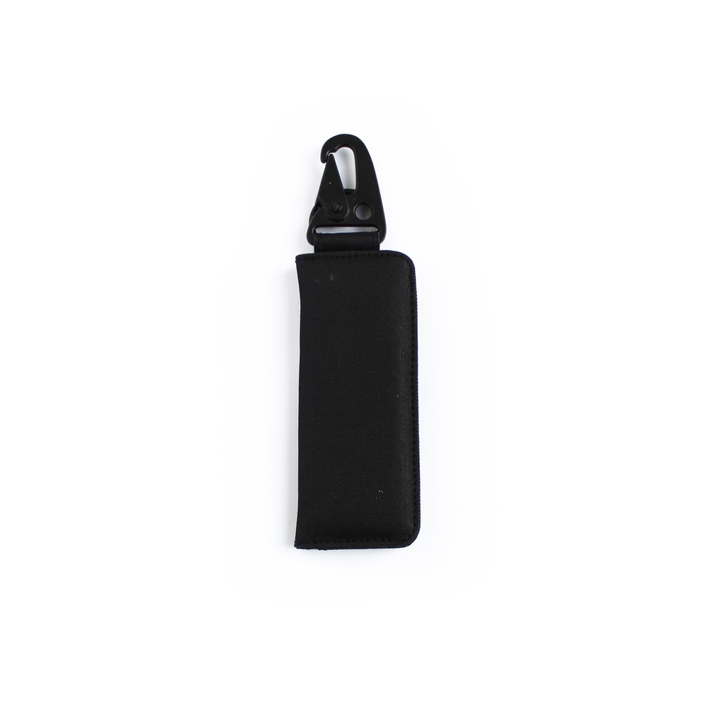 EMDS32 DOMPET STNK MOTOR MOBIL SLIM - GANTUNGAN KUNCI CARABINER HITAM