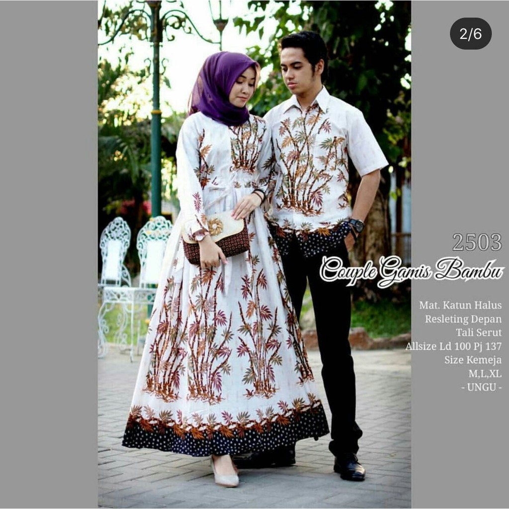 GROSIR BATIK GAMIS COUPLE BAMBU