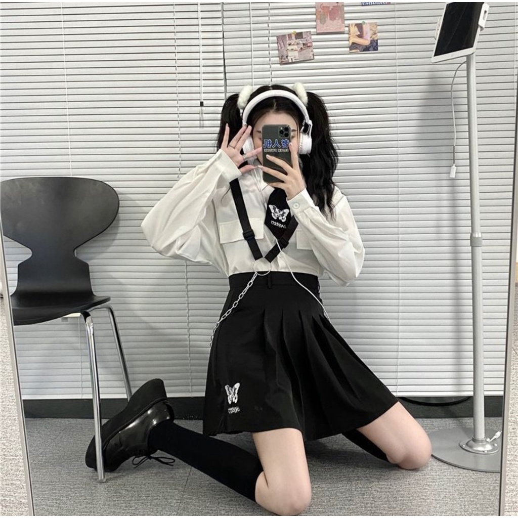 Hellnew Oval Loop Chain Harness Strap Aksesoris Streetwear Strap Adjustable Techwear Belt