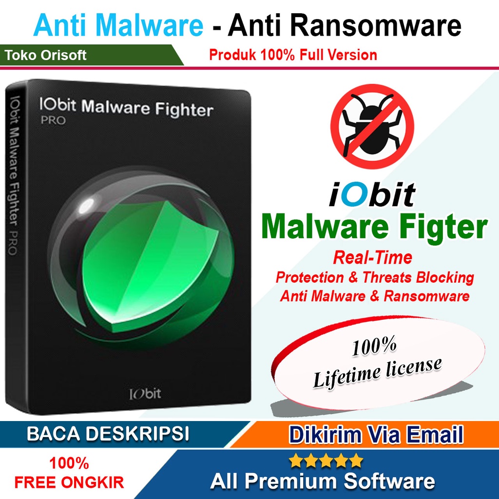 iObit Malware Fighter 10 Pro 2022 Anti Malware - Anti Ransomware Lifetime + Video Cara Instal