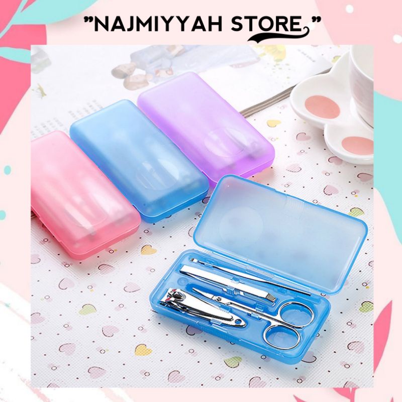 gunting kuku set 4in1/nail art