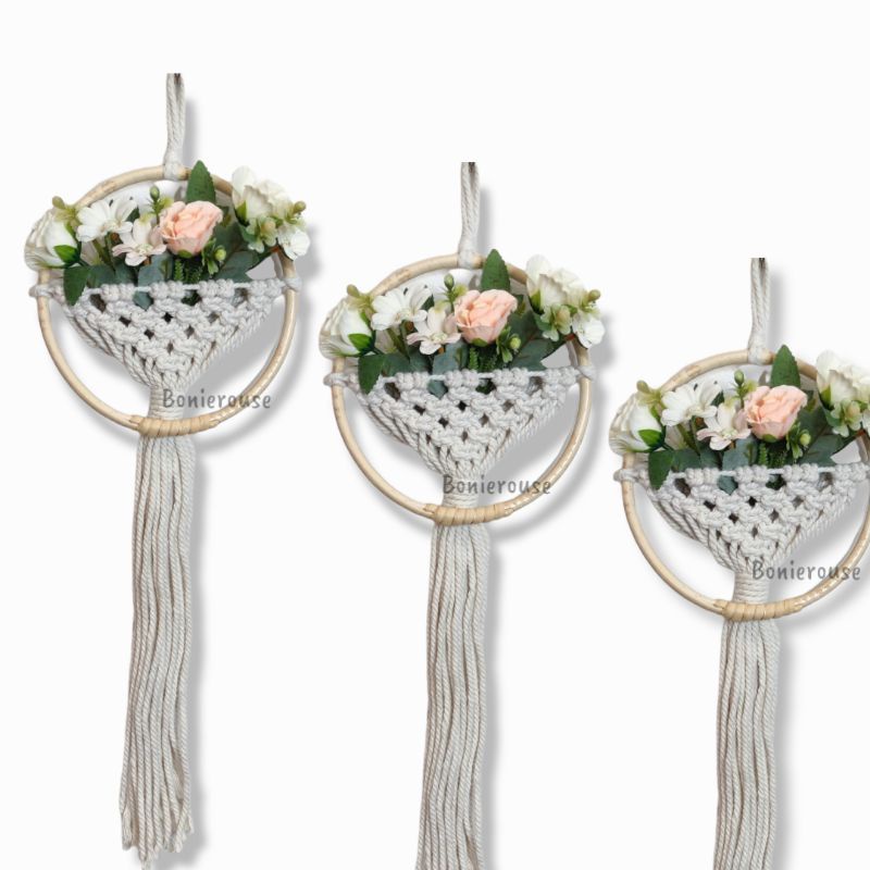 Macrame wall hanging/ hiasan dinding macrame rotan / dekorasi dinding aesthetic
