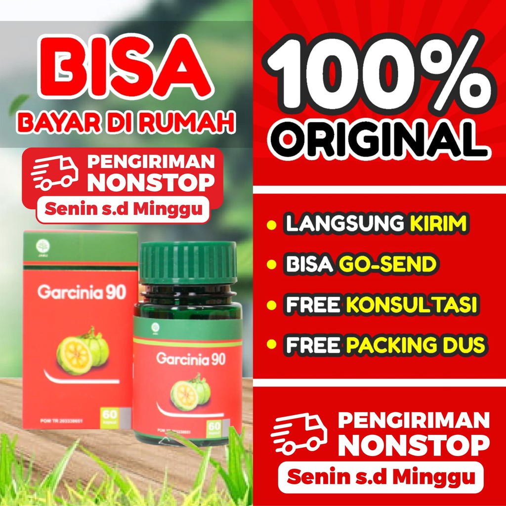 GARCINIA 90 - Suplemen Herbal 3x Lebih Cepat Turunkan Berat Badan &amp; Stress / Pelangsing