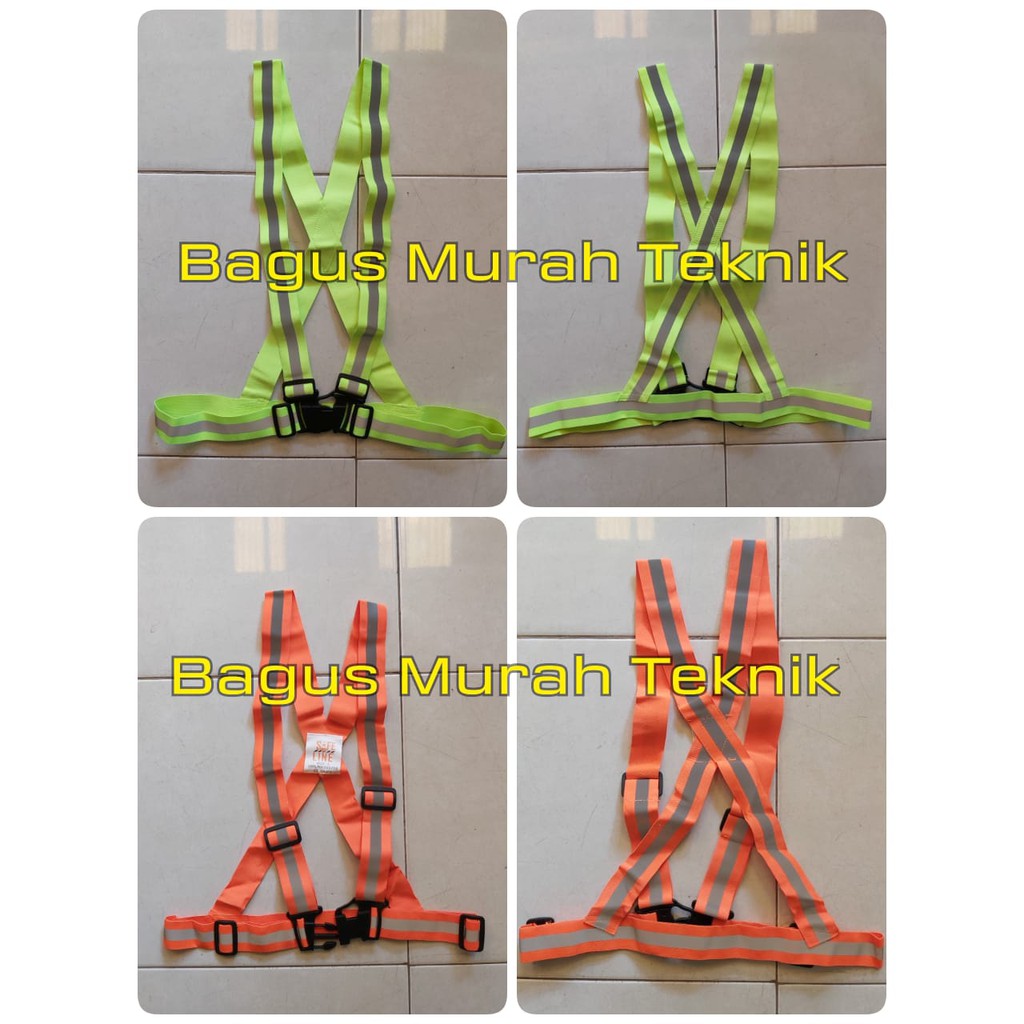 Safety Vest Hijau / Rompi V Karet Scotlight Hijau / Rompi Safety Orang