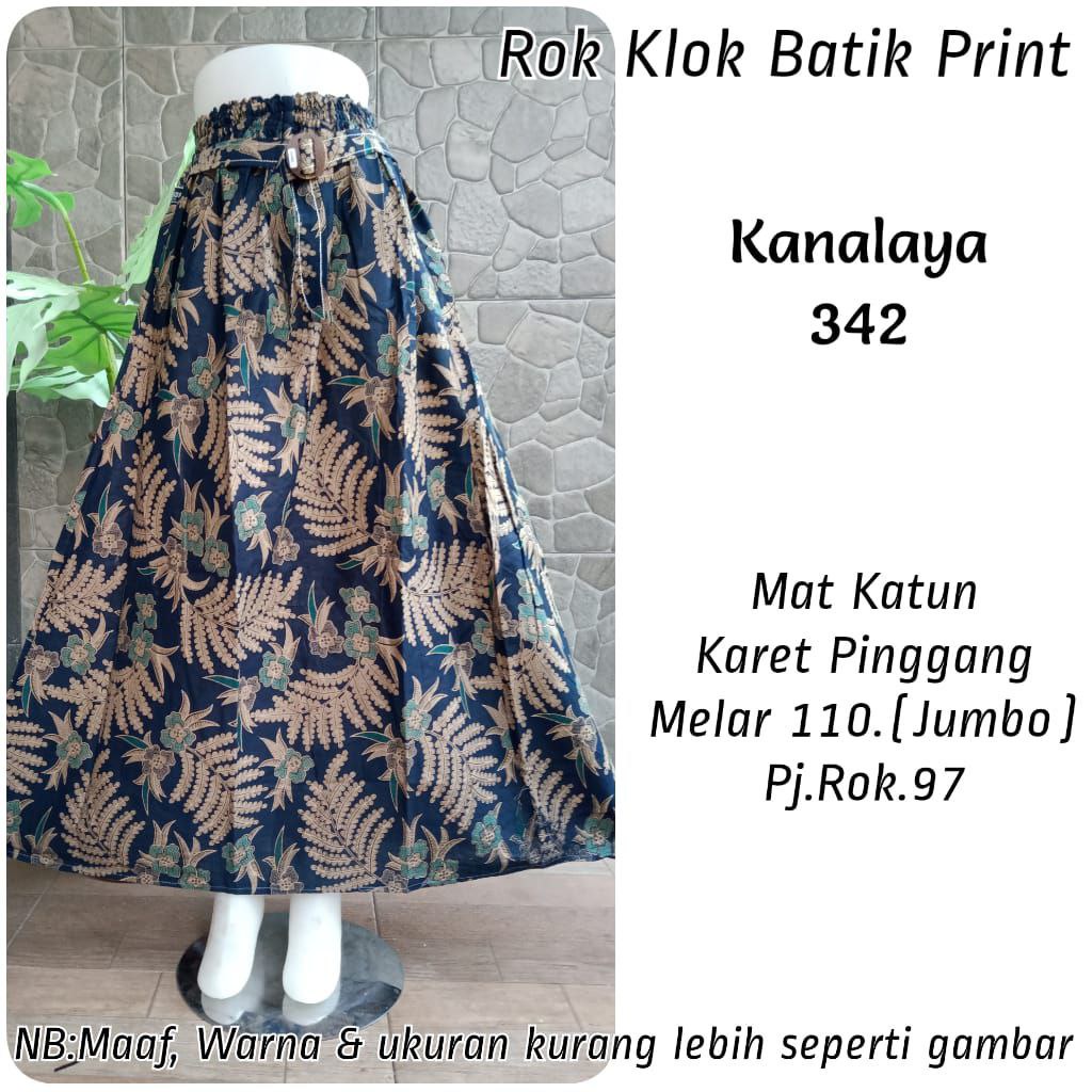 (Dijamin RealPict) Rok Batik original Pekalongan garansi harga termurah Rok Klok Modern By BellaQ-Kanalaya 342