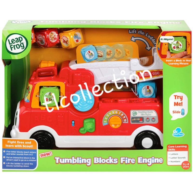 Sale Leap Frog Leapfrog Tumbling Blocks Fire Engine. Original Limited