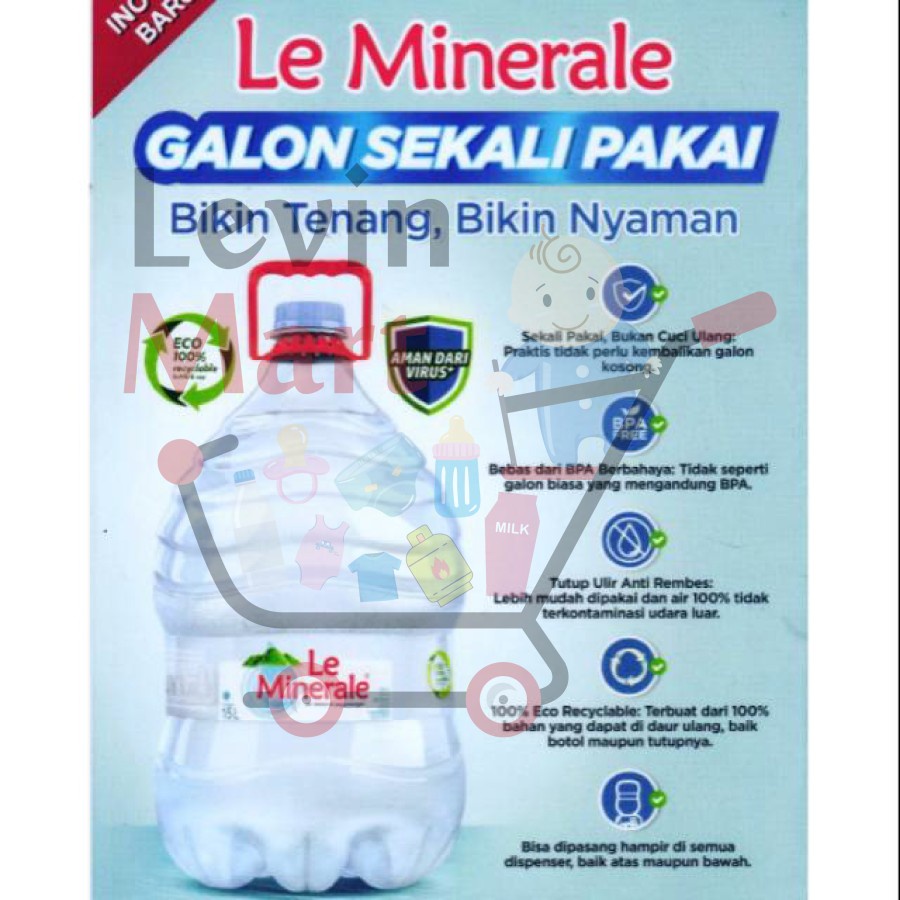 

LE MINERALE GALON 15L GOJEK GRAB ONLY / LEMINERALE GALON TERMURAH 15L LEMIN