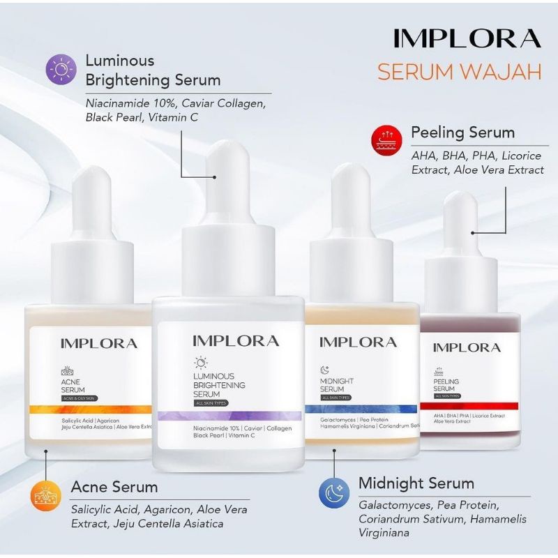 Implora Serum Wajah/Original-BPOM