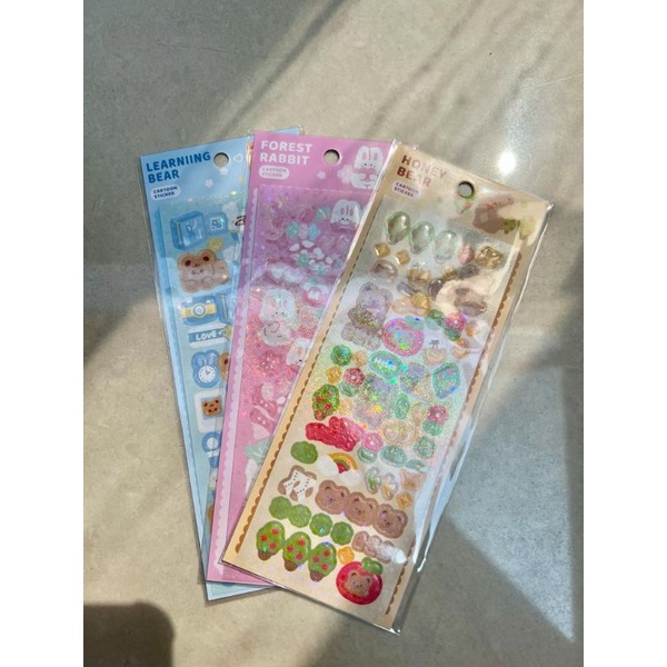 

[ the blossom ] sticker glitter desain kartun lucu