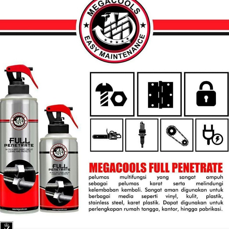 Pelumas WD Anti Karat FULL PENETRATE MEGACOOLS - 500ml