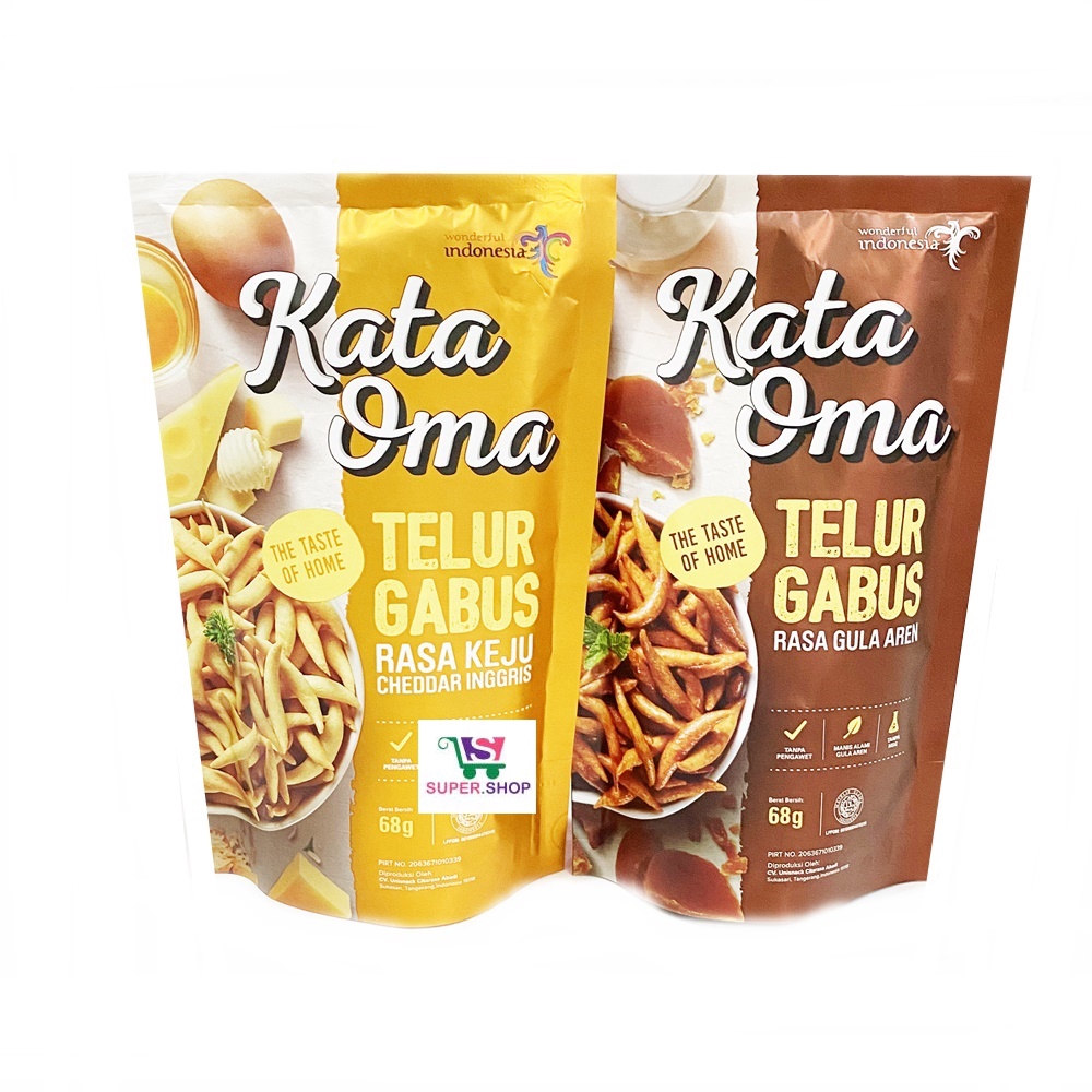 Kata Oma Telur Gabus Rasa Gula Aren / Keju 68 Gram