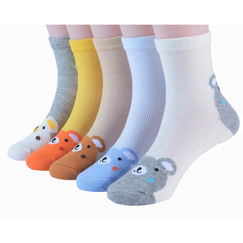 1234OS - Kaos Kaki Anak Bayi Karakter Boneka Lucu Kaus Kaki Kartun Fashion / Baby Socks Import Murah Transparan