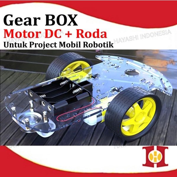 Roda Motor DC Arduino Gear 3V 6V Wheel Dinamo Mobil Robot Smart Car