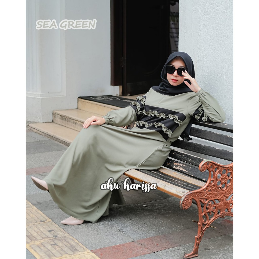 Gamis DESTIRA AKU KARISSA original Itycrepe new model full kancing