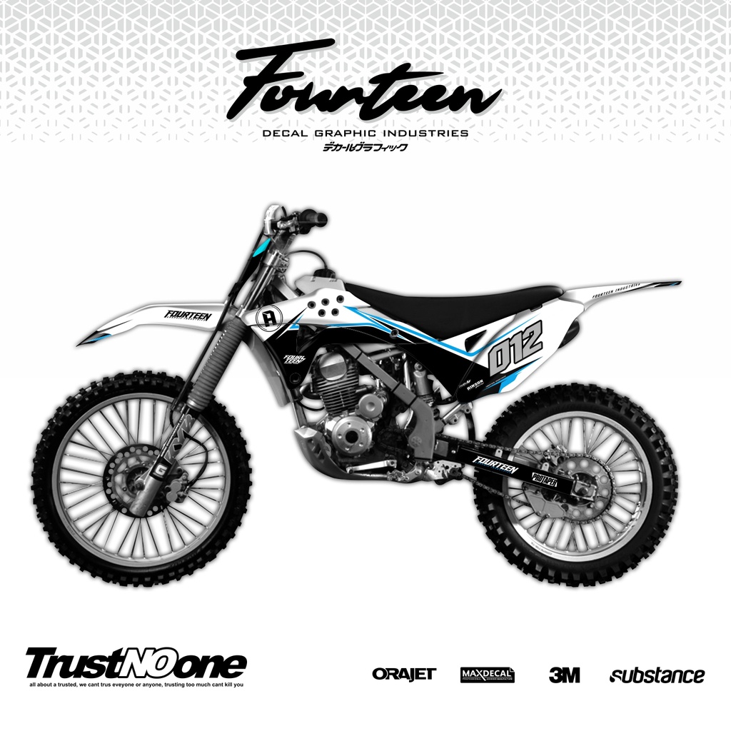 STICKER DECAL KLX GORDON -  DECAL BODY GORDON / STIKER DEKAL TRAIL GORDON 4