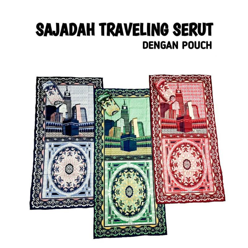 SAJADAH TRAVELING Sajadah SAKU SAJADAH TRAVEL SAJADAH TURKISAJADAH TAS DOMPET  Mudah Dibawa Pergi