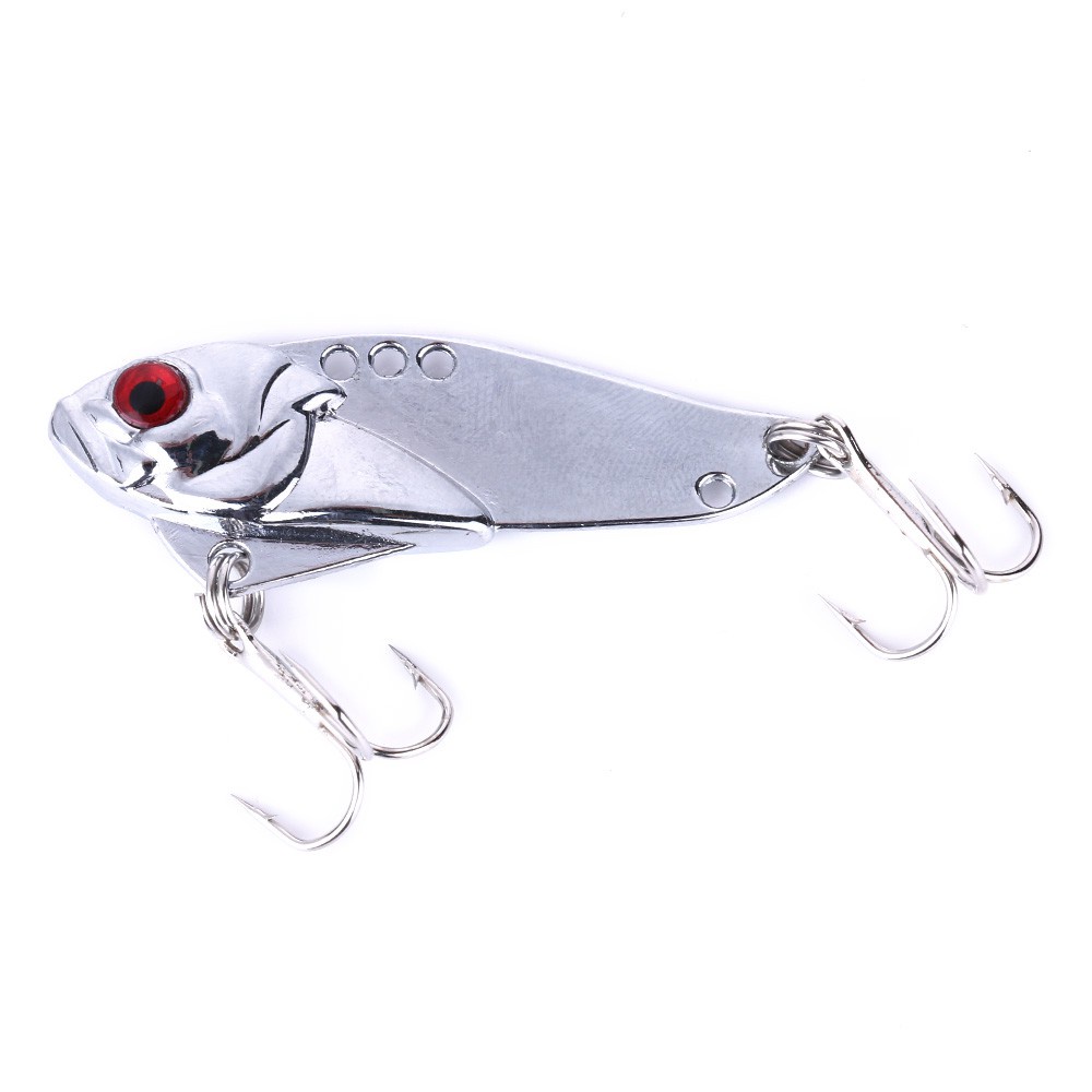 HENGJIA 4pcs/Lot Metal Spoon Fishing Lures Blade Metal VIB 5cm 10.8g Spoon Hard Vibrating Lure bait Tackle