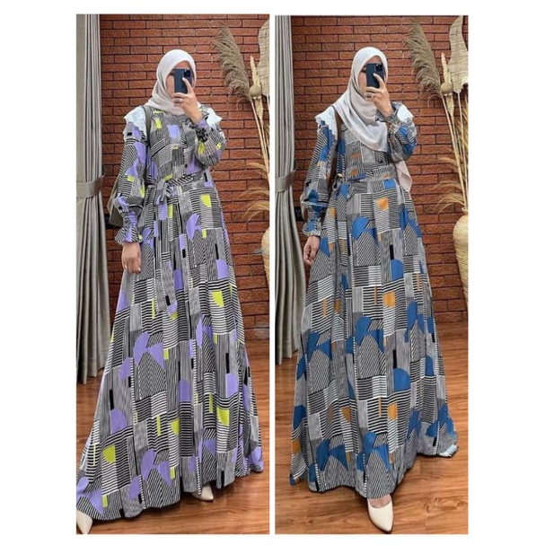 jelita dress motif abstrak dlovera | Dress Jelita by Dlovera | Dress Jelita Dlovera | Dress polos