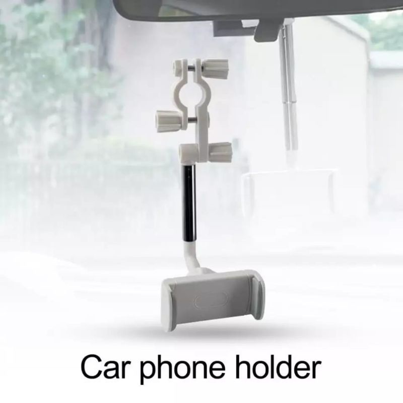 Holder hp Mobil Jepit Spion Car Phone Holder Multifungsi 360 Derajat