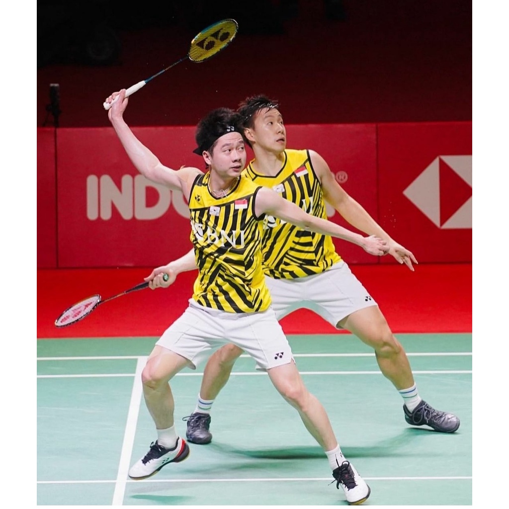 Kaos Olahraga Badminton Pria Yonex Grade Import Dryfit Y10397A Kuning