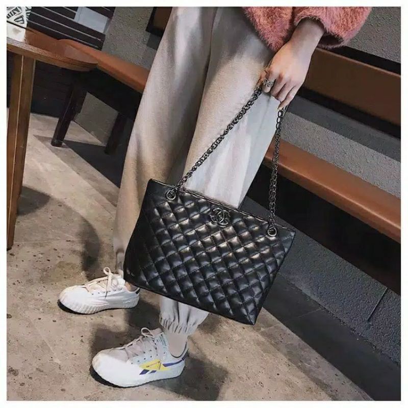 INEZ Bordir Hand Bag Rantai Tas tenteng wanita