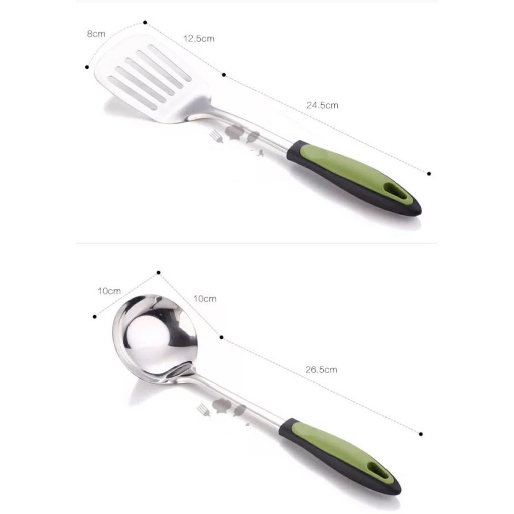 ALAT MASAK KITCHENWARE PERALATAN MASAK SENDOK SPATULA SET DAPUR ALAT MASAK SET SPATULA PENGOCOK SET