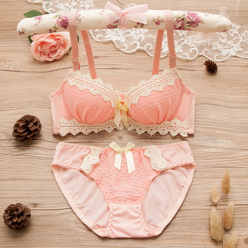 TERMURAH GRATIS ONGKIR Set Bra BH pakaian dalam cewek wanita remaja bahan import korea  KR022 kawat