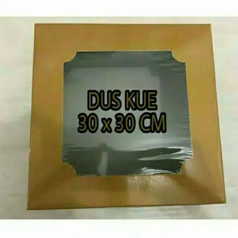 

@5pcs Dus Merah Love / Dus Gold Kemasan Kue size 28x28 / 30x30 Dus Kue Tart Kue Bolu Kotak Makan