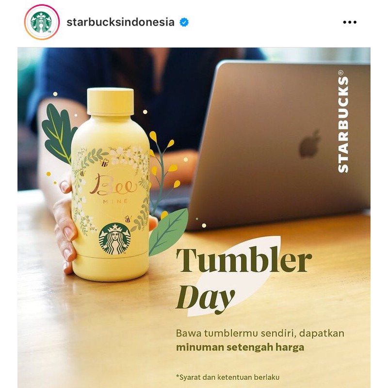 TUMBLER STARBUCKS BEE MINE