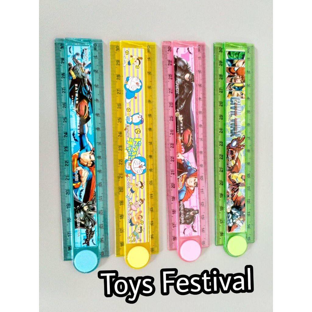 

Penggaris Lipat warna warni 30cm - Code CC668