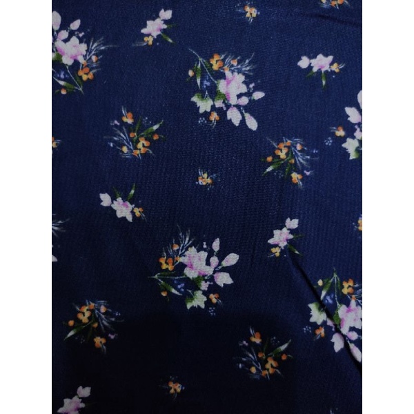 Kain Katun Jepang Motif Bunga Cantik