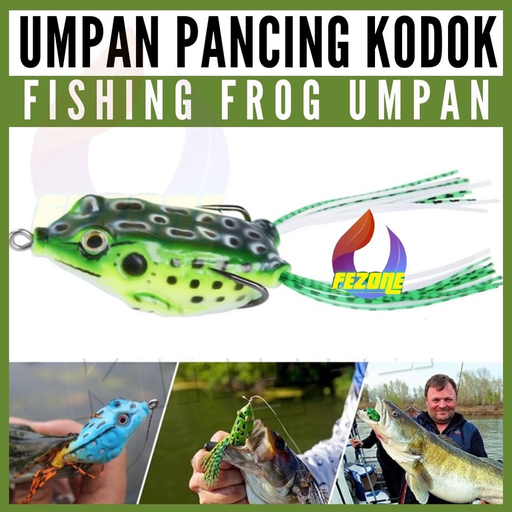 Alat Pancing Murah Soft Plastic Lure Umpan Ikan Umpan Kodok Kail Pancing FEZONE