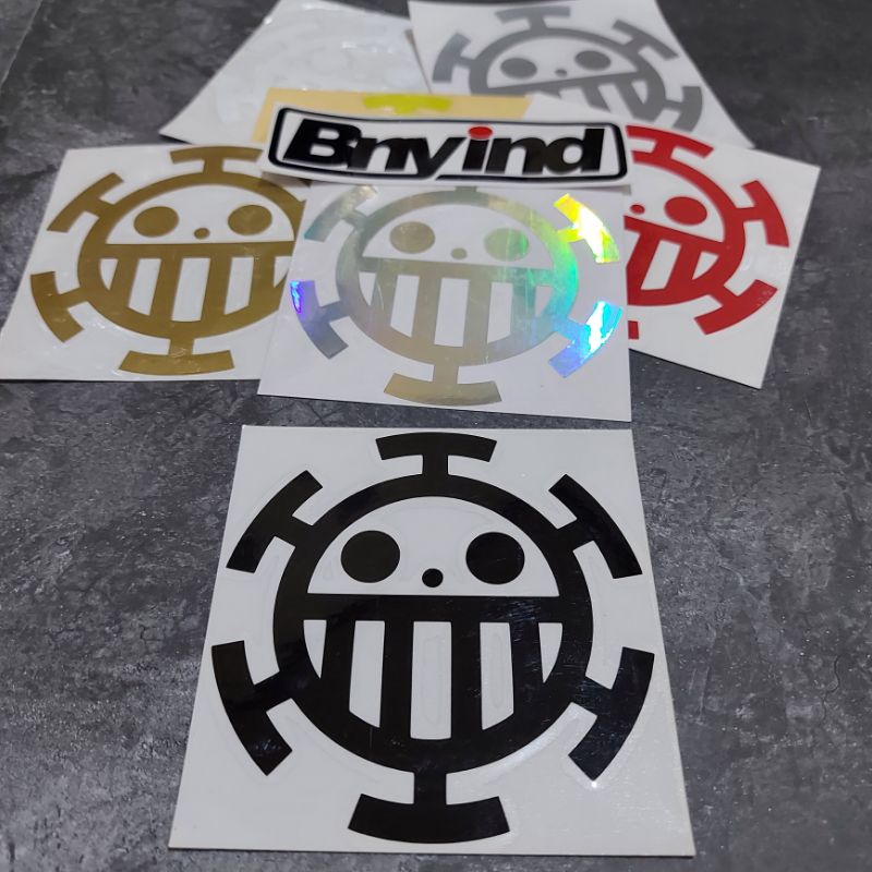 STICKER LOGO TRAFALGAR LAW ONE PIECE CUTTING