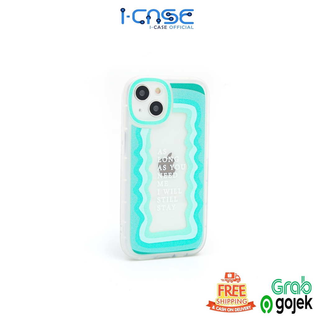 Case Gradasi Wavy Pattern Full Lens Cover For iPhone 7 8 PLUS XR X XS MAX 11 12 13 MINI PROMAX