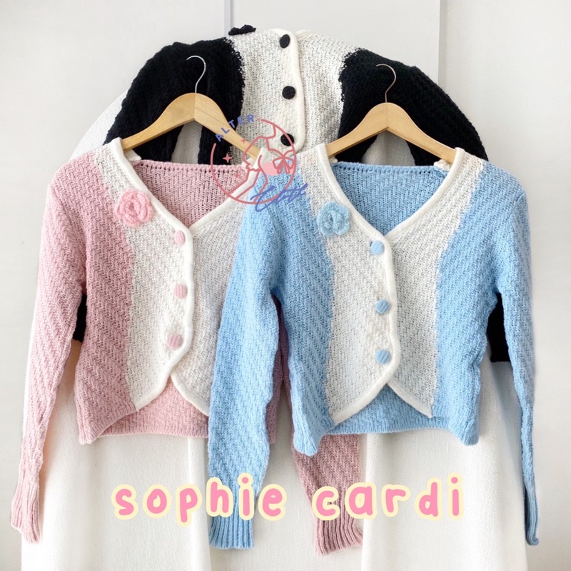 alter.cloth - SOPHIE CARDI | Atasan Wanita Lengan Panjang Kardigan Korea Premium Rajut Knit Import F