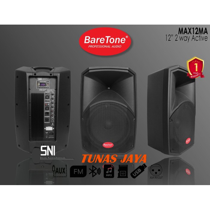 Speaker Aktif Baretone Max 12MA  -  Max 12 MA Original