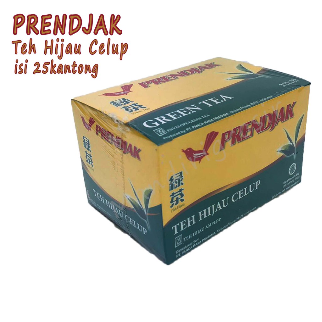 Teh Hijau * Celup Amplop * Prendjak * 25 kantong