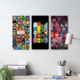 Galeri Poster - Hiasaan Dinding Kamar Dekorasi Rumah Pajangan Poster Kayu Marvel #0