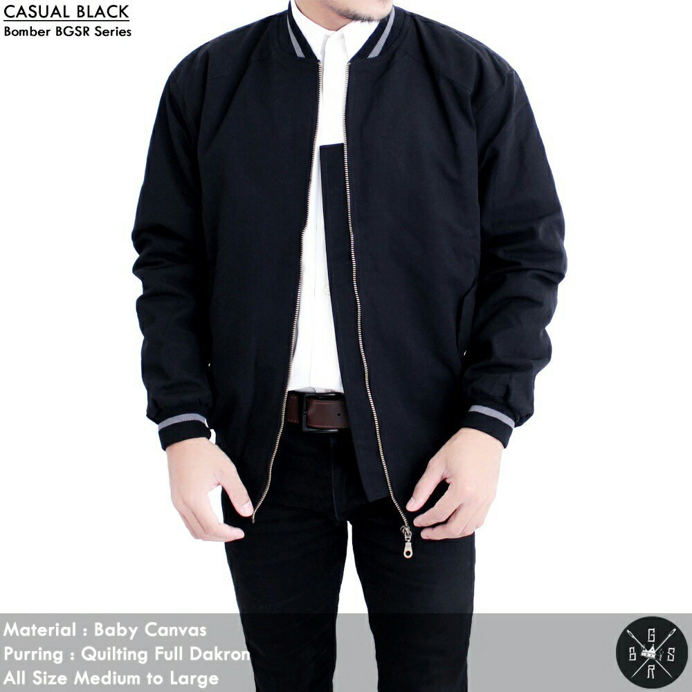 jaket pria motif polos casual anak muda
