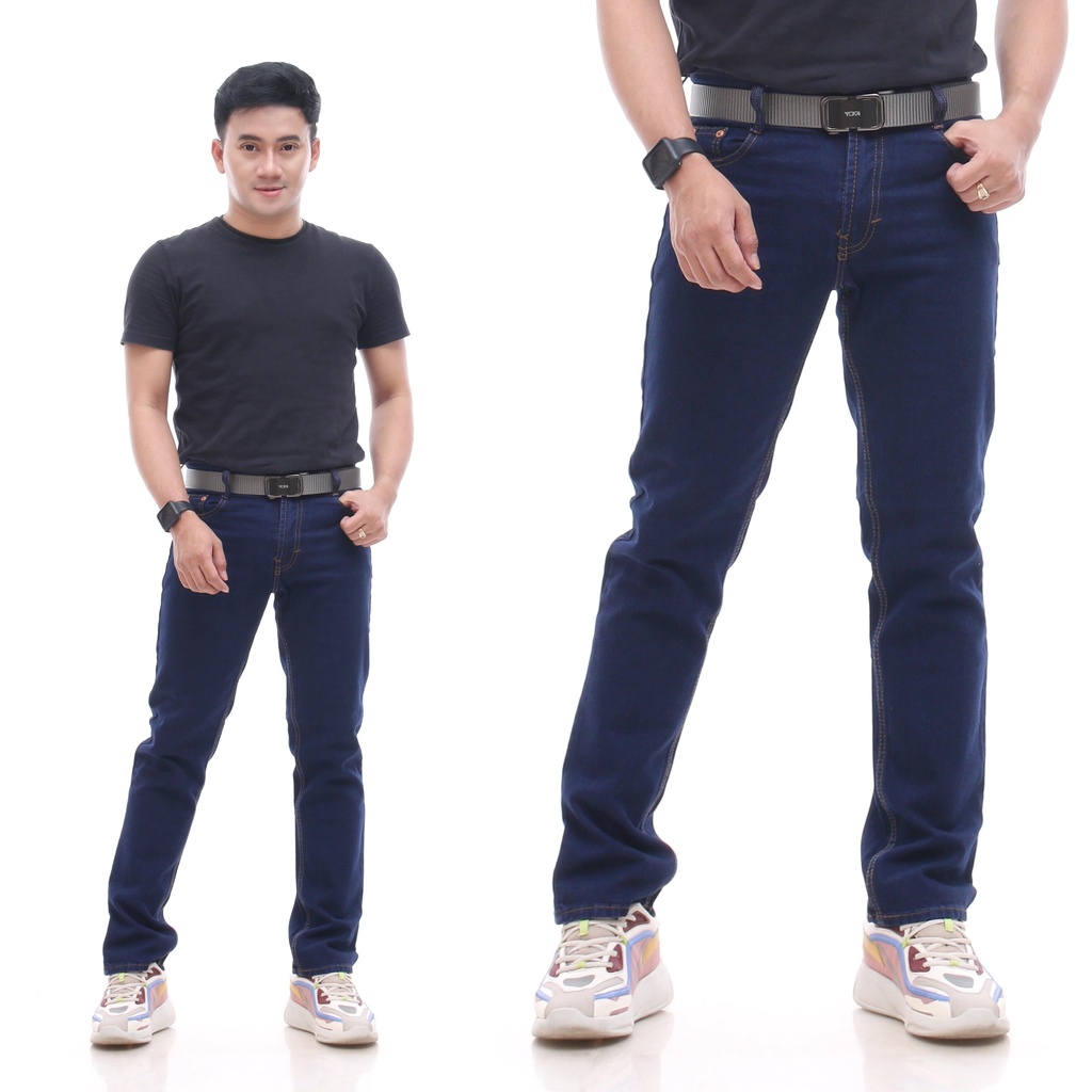 CELANA JEANS PRIA PANJANG STANDAR REGULER BASIC PANTS STRAIGHT JEANS PRIA COWOK MURAH TERLARIS