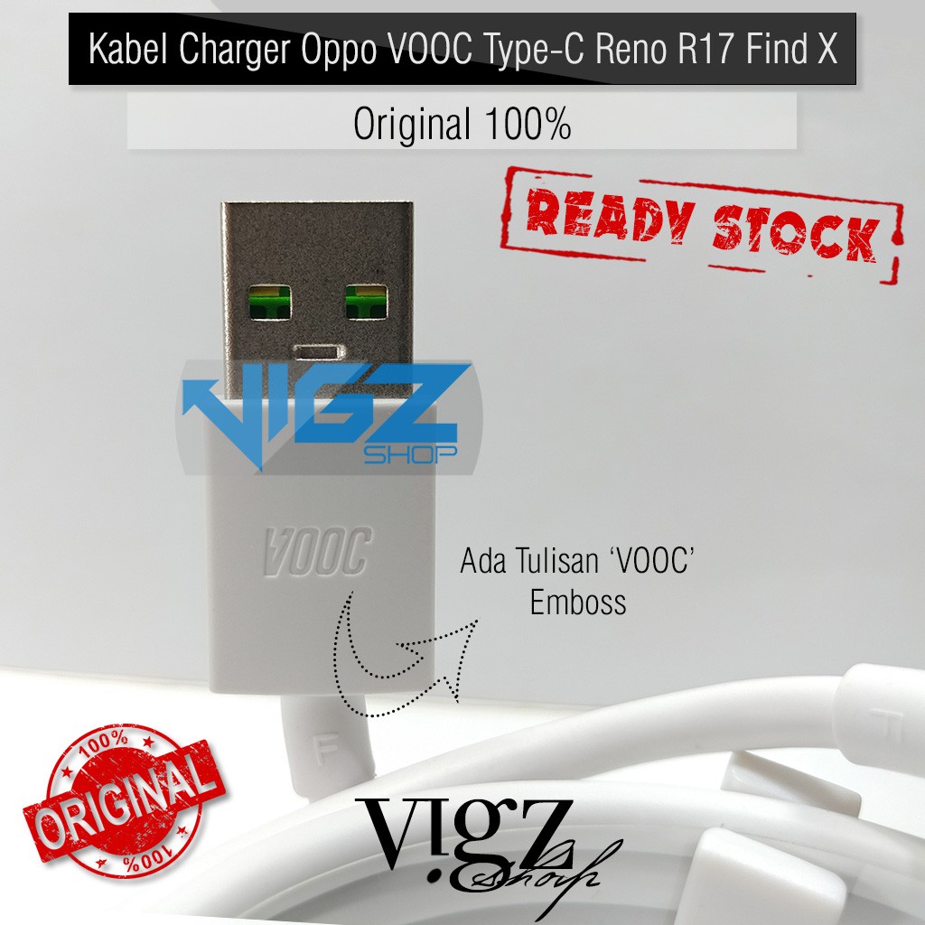 Kabel Data Oppo SuperVOOC Oppo A74 / A76 / A95 / Reno4 Pro / Reno2 F / Reno3 Pro Usb Type-C Original