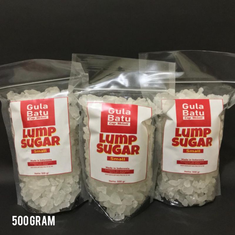 

GULA BATU/LUMP SUGAR PREMIUM KRISTAL 500 gr