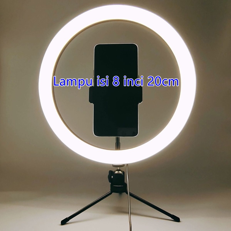 Klem selang gimbal logam unit untuk lampu isi 20cm dan lampu cincin yang dikontrol kabel