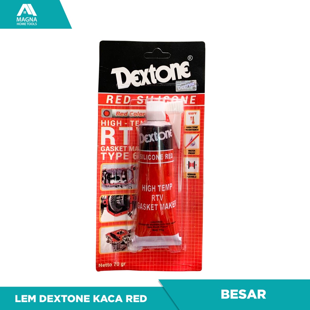 LEM DEXTONE KACA AQUARIUM BENING BESAR MERAH