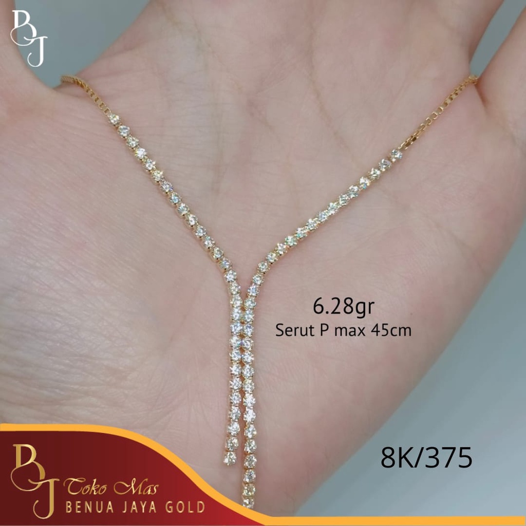 Kalung Serut Fashion Nagita Emas 8K/375